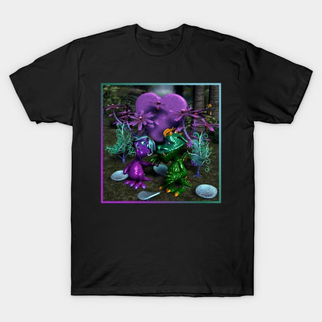 Monsters in Love T-Shirt by Gingezel